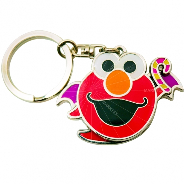 Swing tags Metal rivets zinc alloy keychains