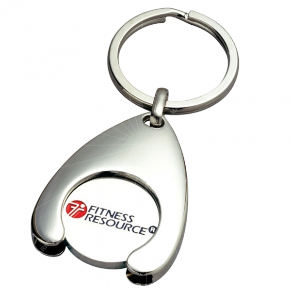 Wishbone trolley coin keyring