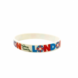 Printed logo silicone wristband