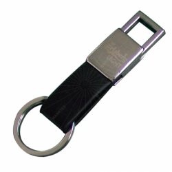Various size and shape leather keychain